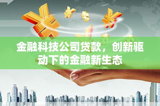 岢岚金融科技公司贷款，创新驱动下的金融新生态