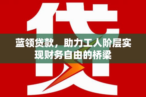 岢岚蓝领贷款，助力工人阶层实现财务自由的桥梁
