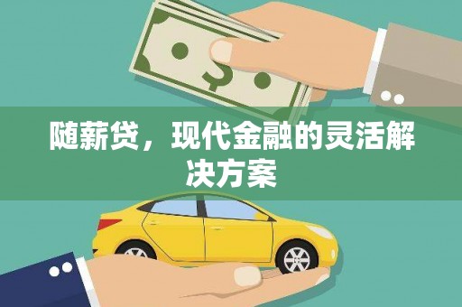岢岚随薪贷，现代金融的灵活解决方案