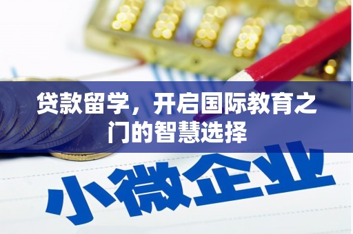 岢岚贷款留学，开启国际教育之门的智慧选择