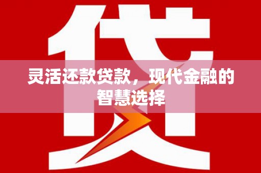 岢岚灵活还款贷款，现代金融的智慧选择