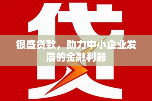 岢岚银盛贷款，助力中小企业发展的金融利器