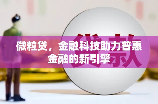 岢岚微粒贷，金融科技助力普惠金融的新引擎