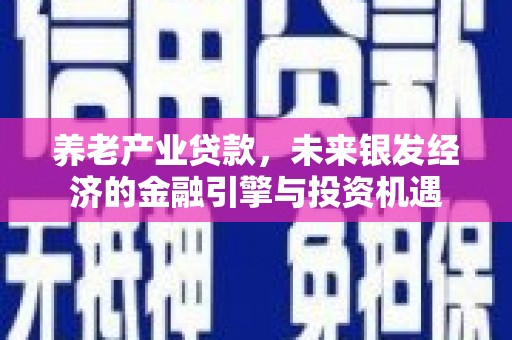 岢岚养老产业贷款，未来银发经济的金融引擎与投资机遇