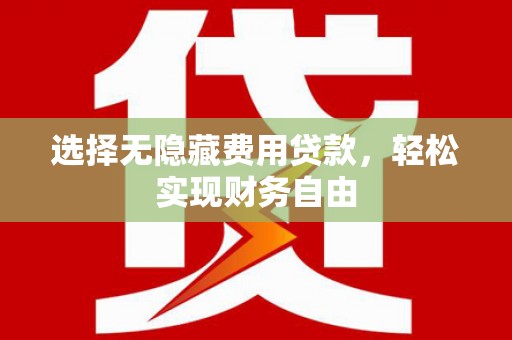 岢岚选择无隐藏费用贷款，轻松实现财务自由
