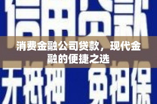 岢岚消费金融公司贷款，现代金融的便捷之选