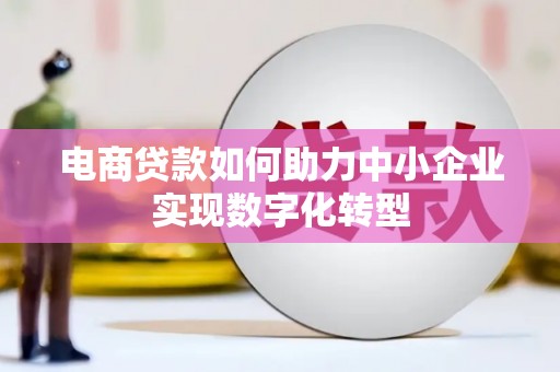 岢岚电商贷款如何助力中小企业实现数字化转型