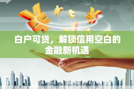 岢岚白户可贷，解锁信用空白的金融新机遇