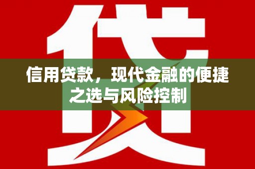 岢岚信用贷款，现代金融的便捷之选与风险控制