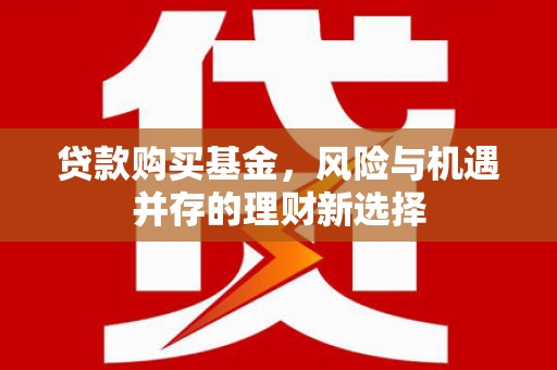 岢岚贷款购买基金，风险与机遇并存的理财新选择