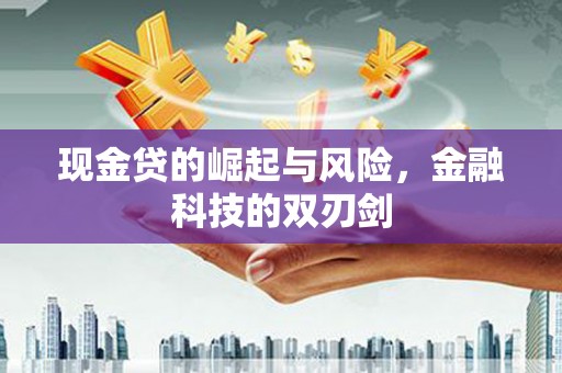 岢岚现金贷的崛起与风险，金融科技的双刃剑