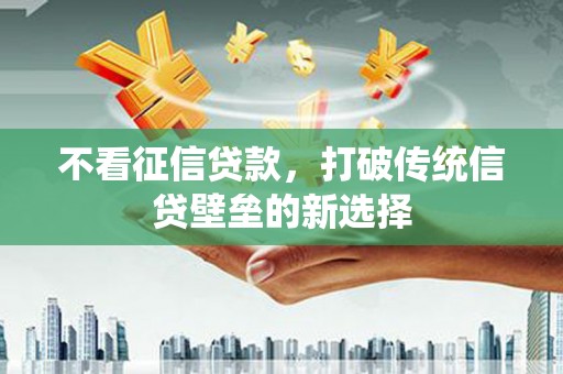 岢岚不看征信贷款，打破传统信贷壁垒的新选择