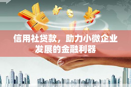 岢岚信用社贷款，助力小微企业发展的金融利器