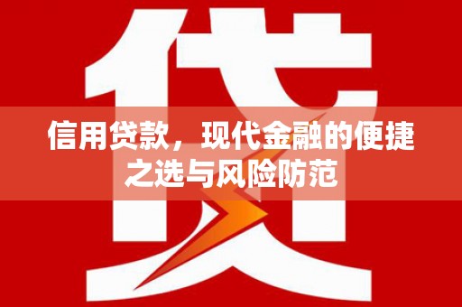 岢岚信用贷款，现代金融的便捷之选与风险防范