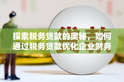 岢岚探索税务贷款的奥秘，如何通过税务贷款优化企业财务