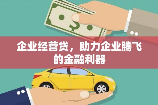 岢岚企业经营贷，助力企业腾飞的金融利器
