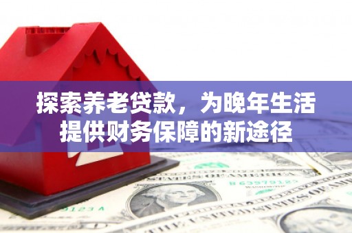 岢岚探索养老贷款，为晚年生活提供财务保障的新途径