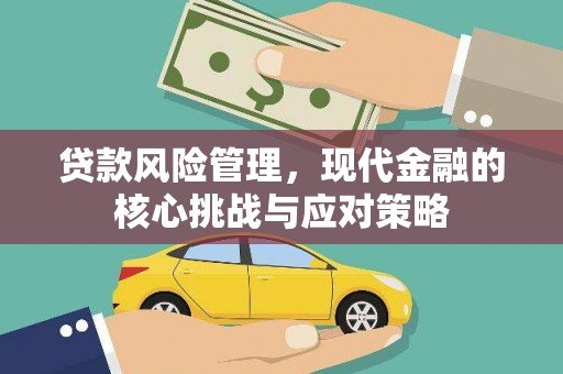 岢岚贷款风险管理，现代金融的核心挑战与应对策略