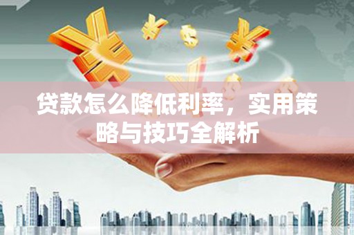岢岚贷款怎么降低利率，实用策略与技巧全解析