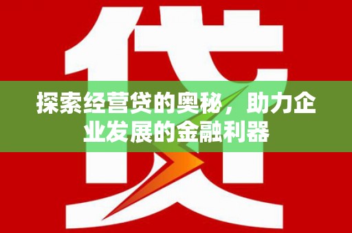 岢岚探索经营贷的奥秘，助力企业发展的金融利器