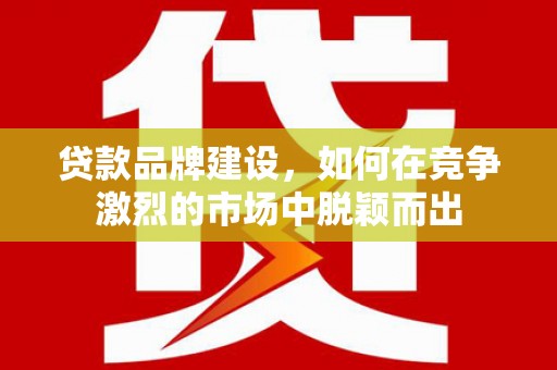 岢岚贷款品牌建设，如何在竞争激烈的市场中脱颖而出
