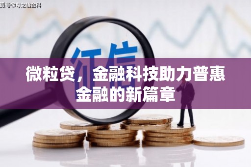 岢岚微粒贷，金融科技助力普惠金融的新篇章
