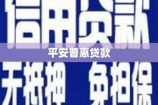 岢岚平安普惠贷款