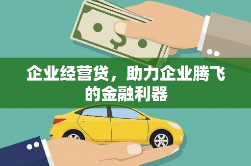 岢岚企业经营贷，助力企业腾飞的金融利器