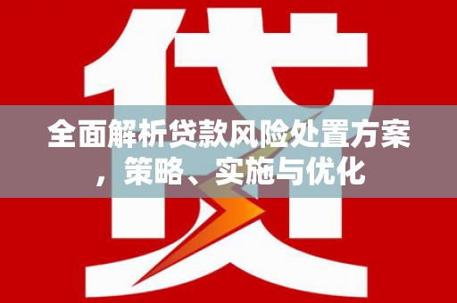 岢岚全面解析贷款风险处置方案，策略、实施与优化