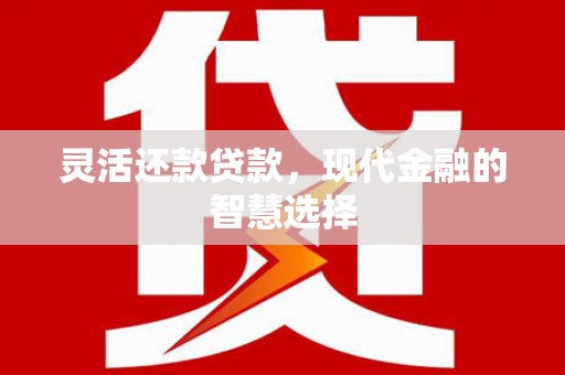 岢岚灵活还款贷款，现代金融的智慧选择
