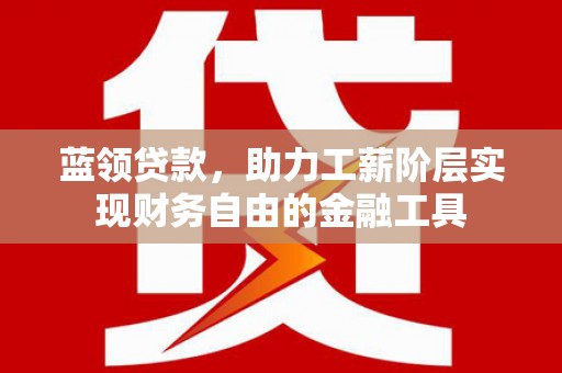 岢岚蓝领贷款，助力工薪阶层实现财务自由的金融工具
