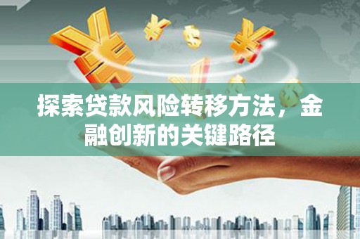 岢岚探索贷款风险转移方法，金融创新的关键路径