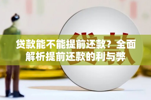 岢岚贷款能不能提前还款？全面解析提前还款的利与弊