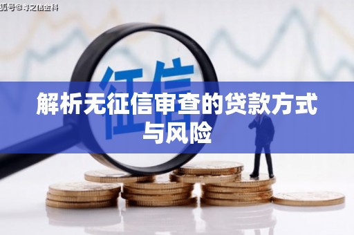 岢岚解析无征信审查的贷款方式与风险