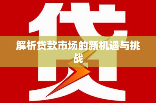 岢岚解析贷款市场的新机遇与挑战